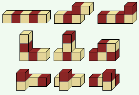 Checkered Brick Pieces